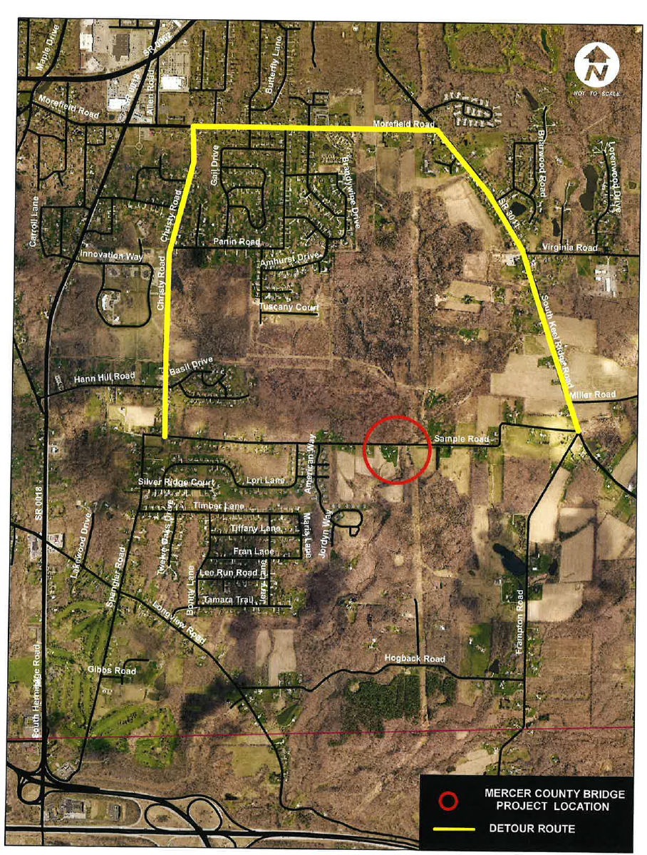 Sample Road Detour Map jpeg