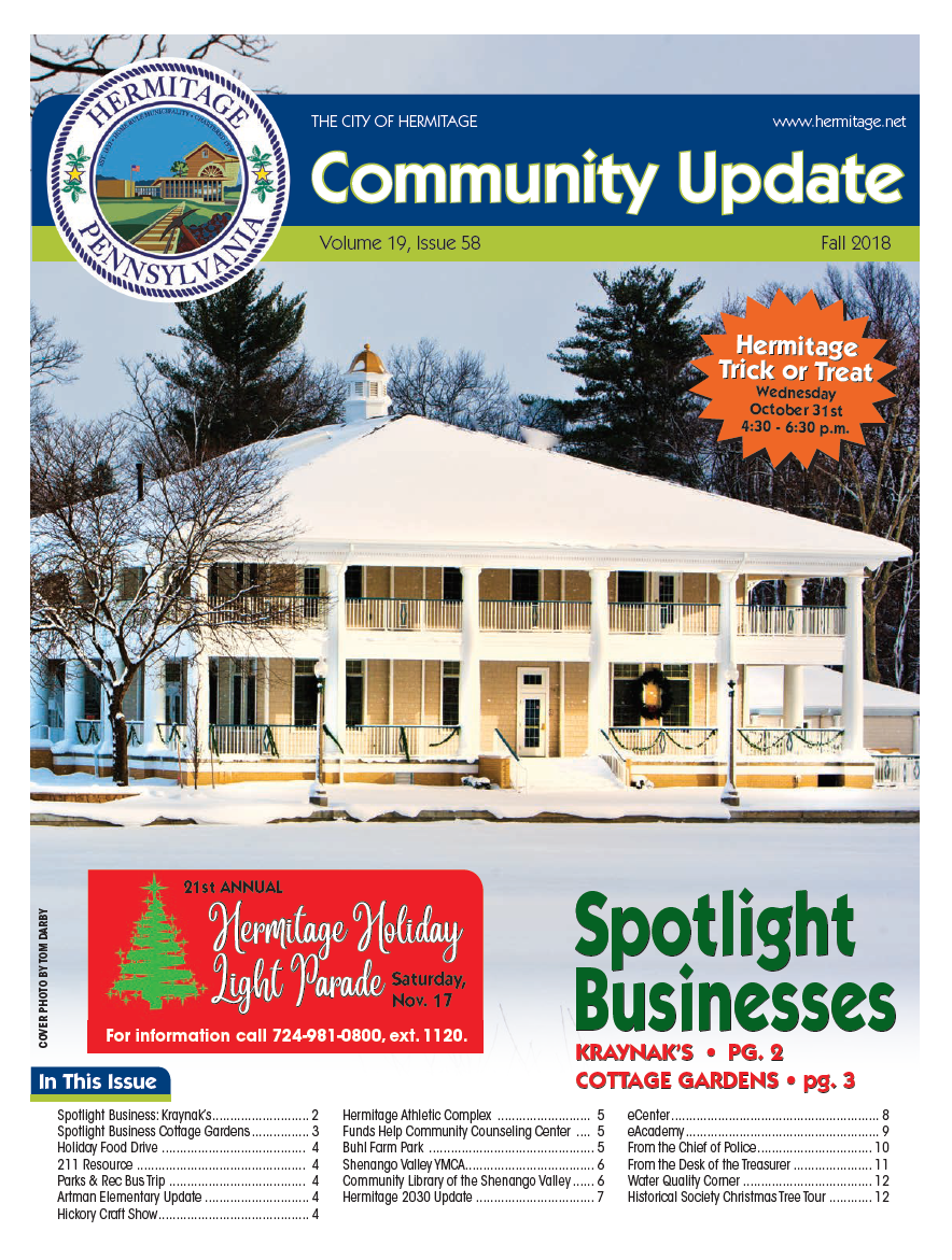 Fall 2018 Newletter Cover