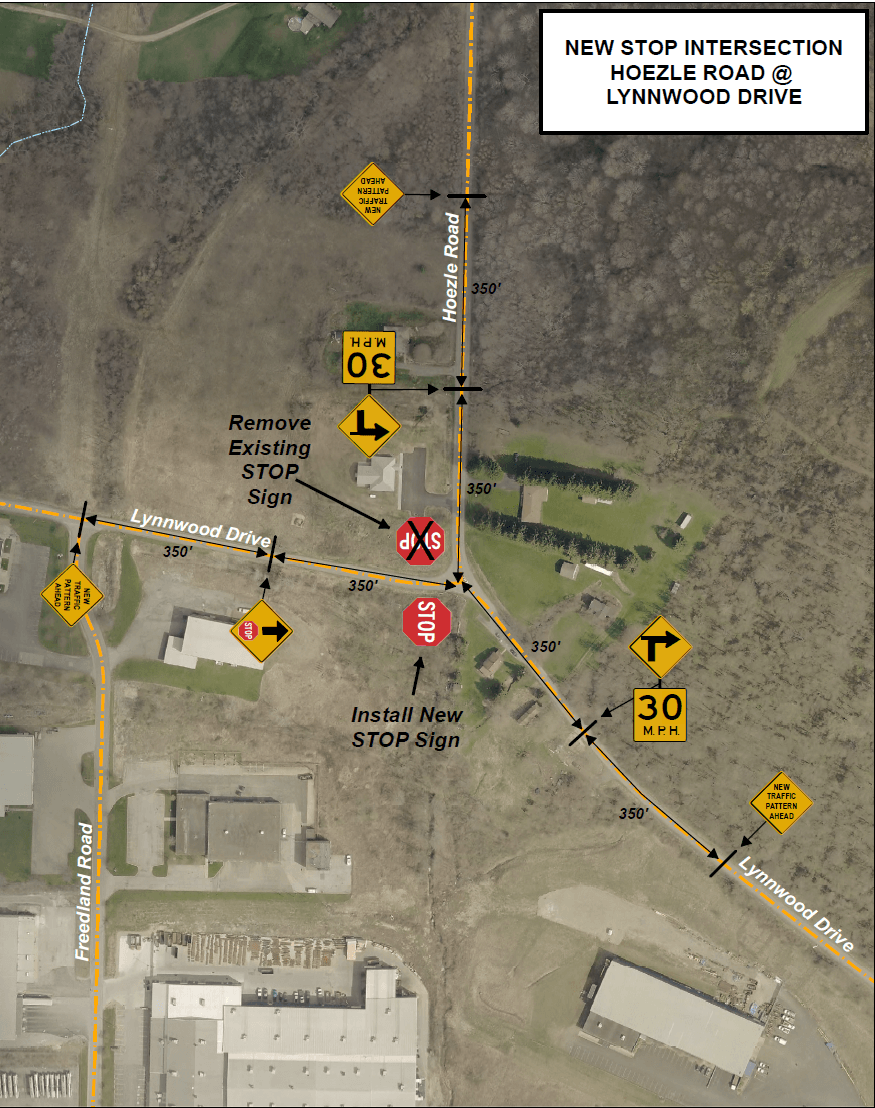 Improvements along Lynnwood Dr