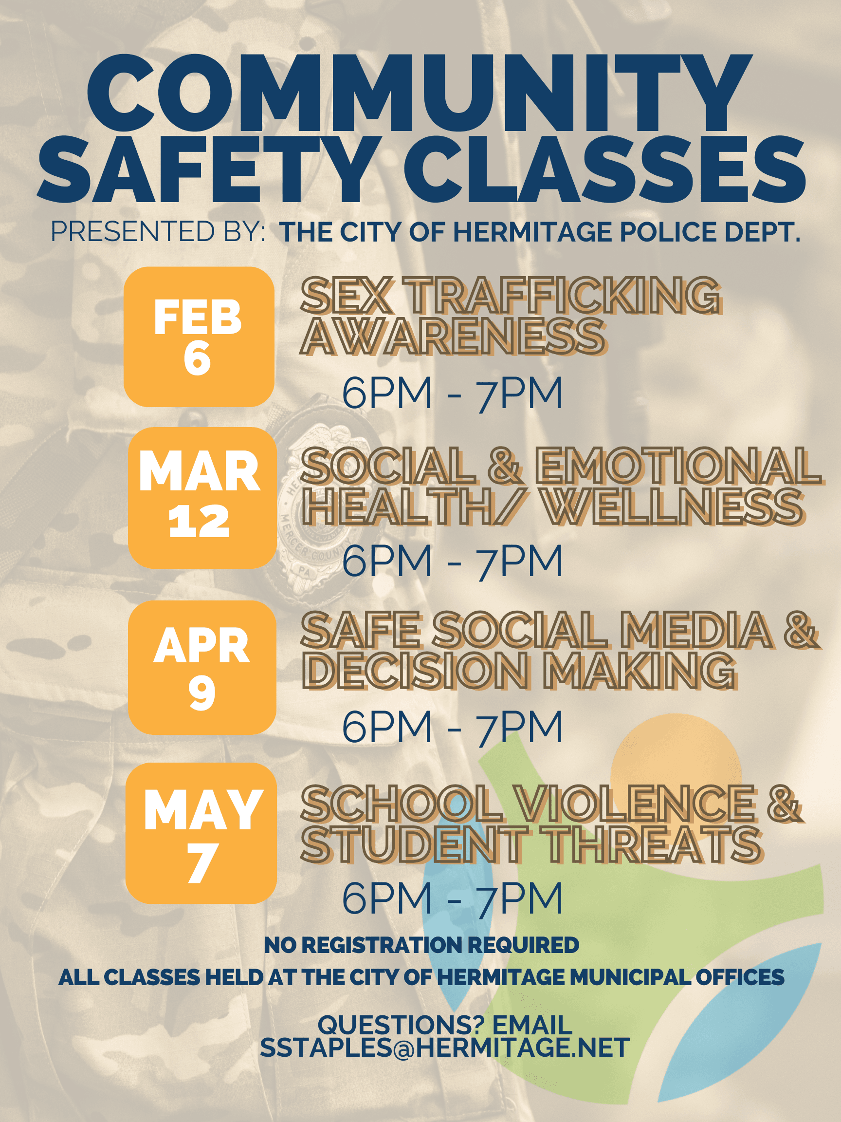 PD Community Classes Poster