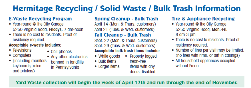 hermitage, bulk trash, white goods 